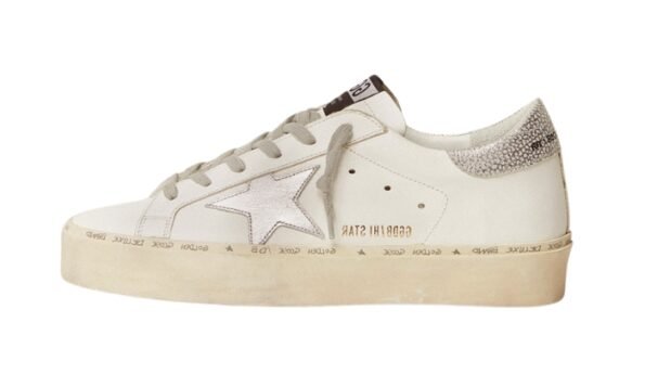 Star stella e talloncino in argento metallizzato