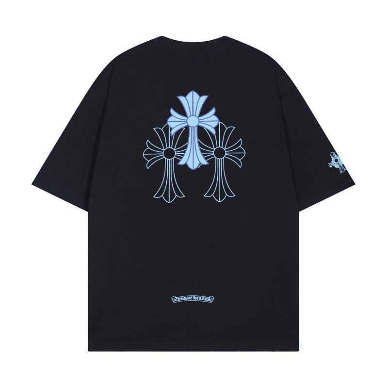 CHRM HRTS T-Shirt Triple Cross Logo Black