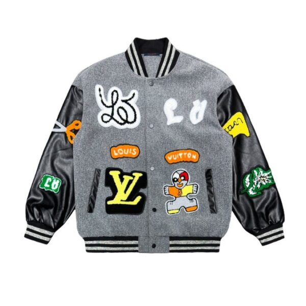 LV Jacket Patches Varsity Style