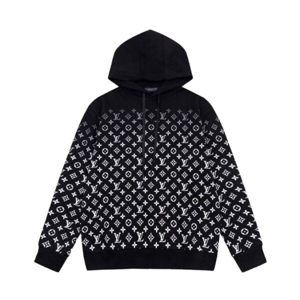 LV Hoodie Black Monogram Gradient