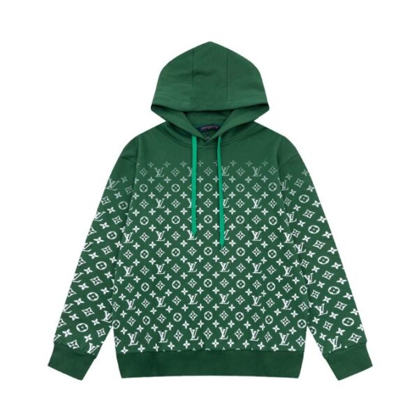 LV Hoodie Green Monogram Gradient