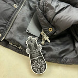 CHRM HRTS Jacket Puffer Black Cross CH080