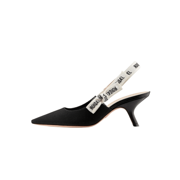 JDR DECOLLETÈ SLINGBACK NERO OPACO