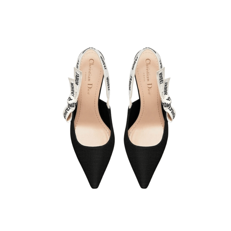 JDR DECOLLETÈ SLINGBACK NERO OPACO
