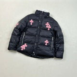 CHRM HRTS Jacket Puffer Black Cross CH080