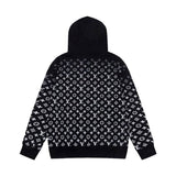 LV Hoodie Black Monogram Gradient