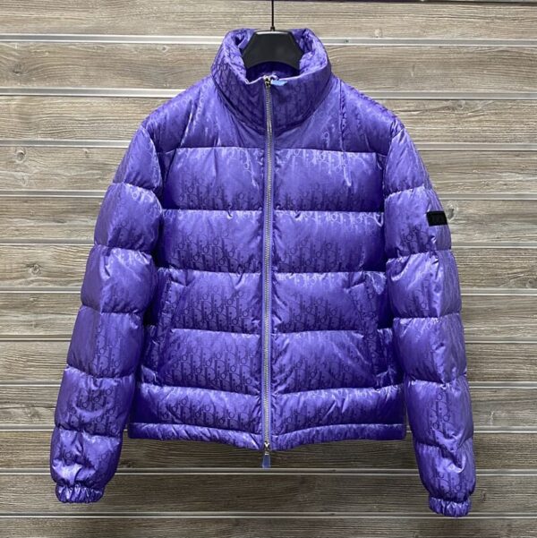 CD Purple Oblique Puffer Jacket