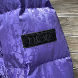 CD Purple Oblique Puffer Jacket