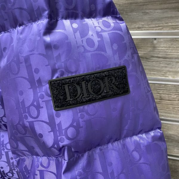 CD Purple Oblique Puffer Jacket