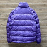 CD Purple Oblique Puffer Jacket
