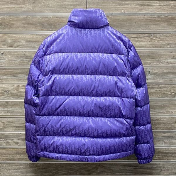 CD Purple Oblique Puffer Jacket
