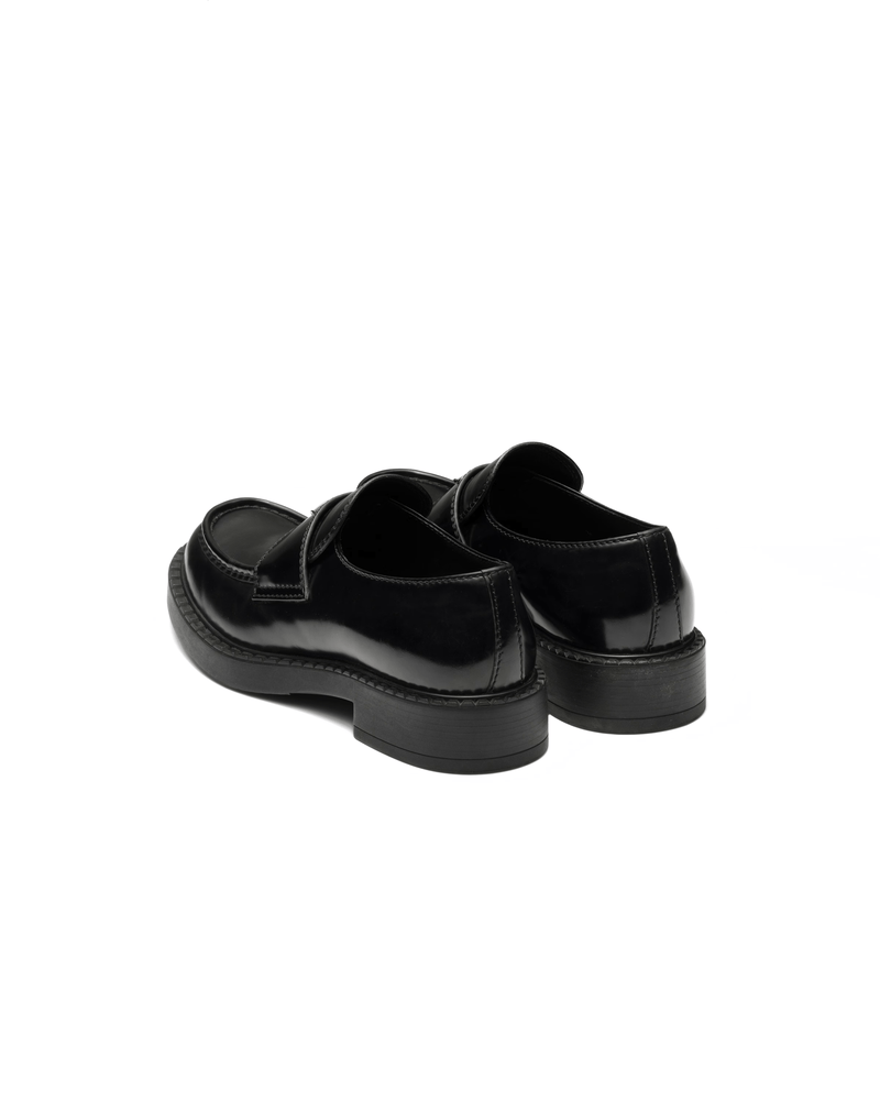 MOCASSINO CHOCOLATE IN PELLE SPAZZOLATA NERA