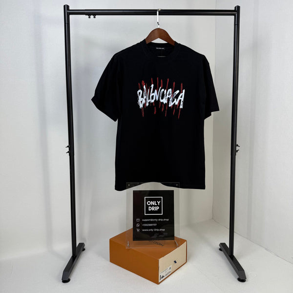 BLNCG T-shirt Graffiti Print Black