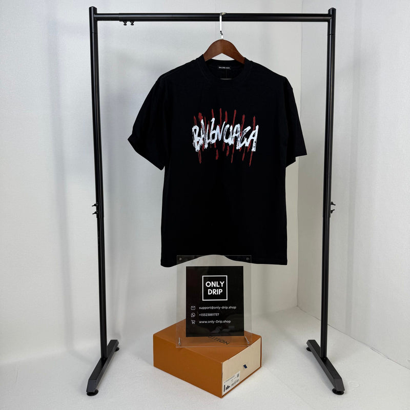 BLNCG T-shirt Graffiti Print Black