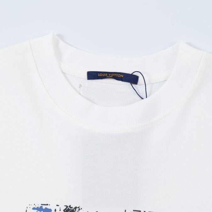 LV T-Shirt Paint-Splatter White