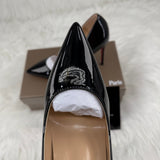 DÉCOLLETÉ IN PELLE NERA SO KATE 120 MM