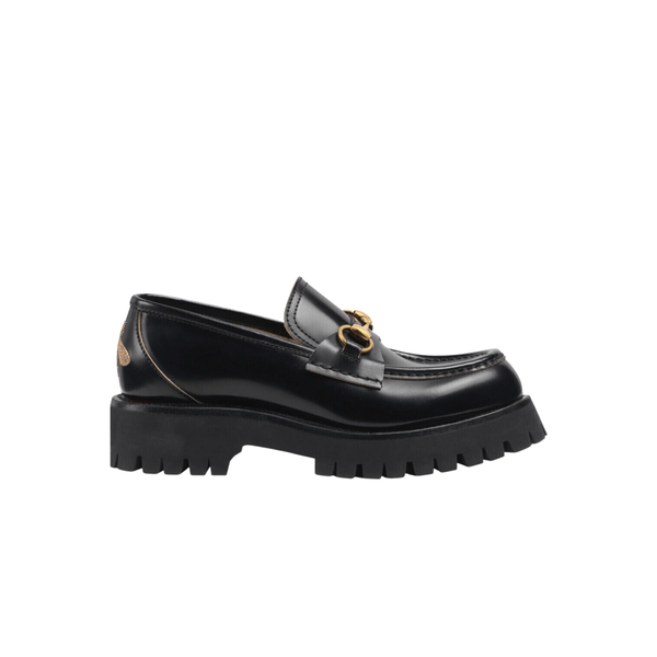 MOCASSINO A CARRARMATO CON MORSETTO RETRO LOGO ACE COLORE NERO IN PELLE