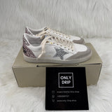 Ball Star con stella in glitter argento e talloncino in glitter rosa