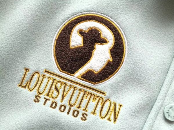 LV Jacket Leather and Wool Varsity