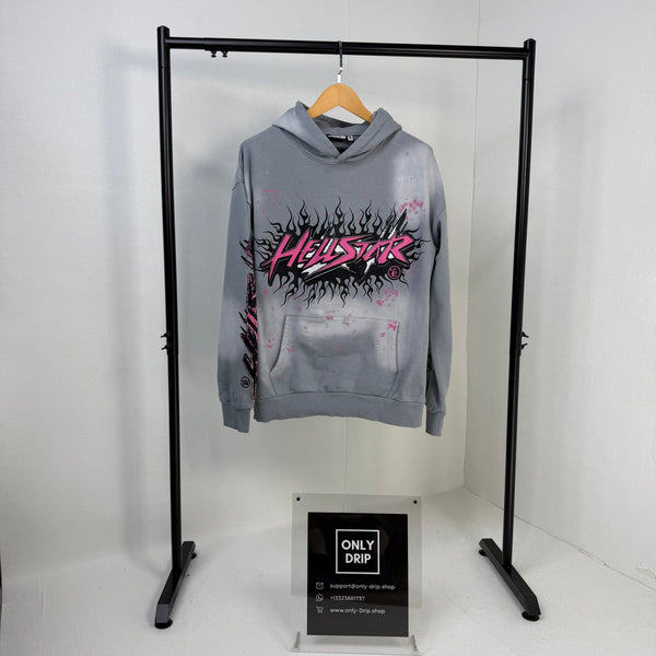 HLSTR Hoodie Future Flame Grey/Pink