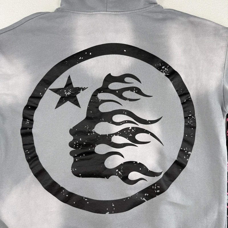 HLSTR Hoodie Future Flame Grey/Pink