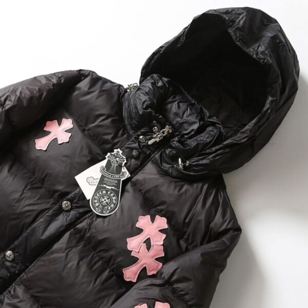 CHRM HRTS Jacket Puffer Black Cross CH080