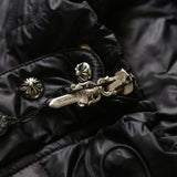 CHRM HRTS Jacket Puffer Black Cross CH080