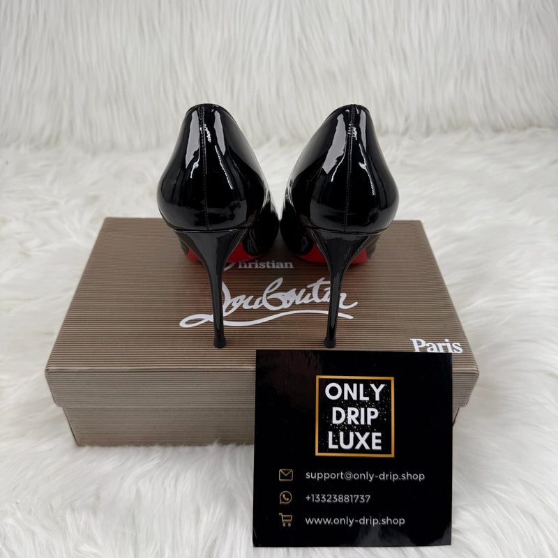 DÉCOLLETÉ IN PELLE NERA SO KATE 120 MM