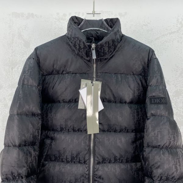 CD Oblique Black Puffer Jacket