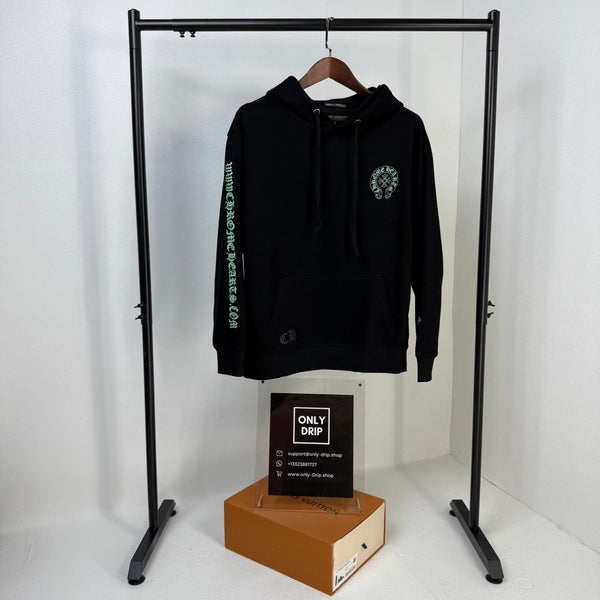CHRM HRTS Hoodie Neon Logo Black CH072