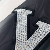 LV Jacket Lovers’ Nylon Crystal Baseball
