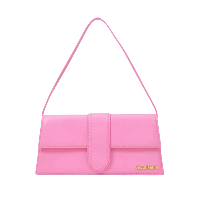 BORSA LE BAMBINO LONG ROSA LOGO SILVER