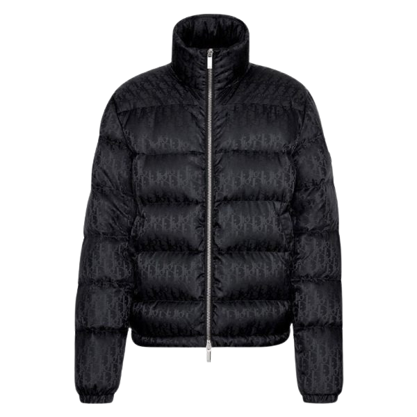 CD Oblique Black Puffer Jacket