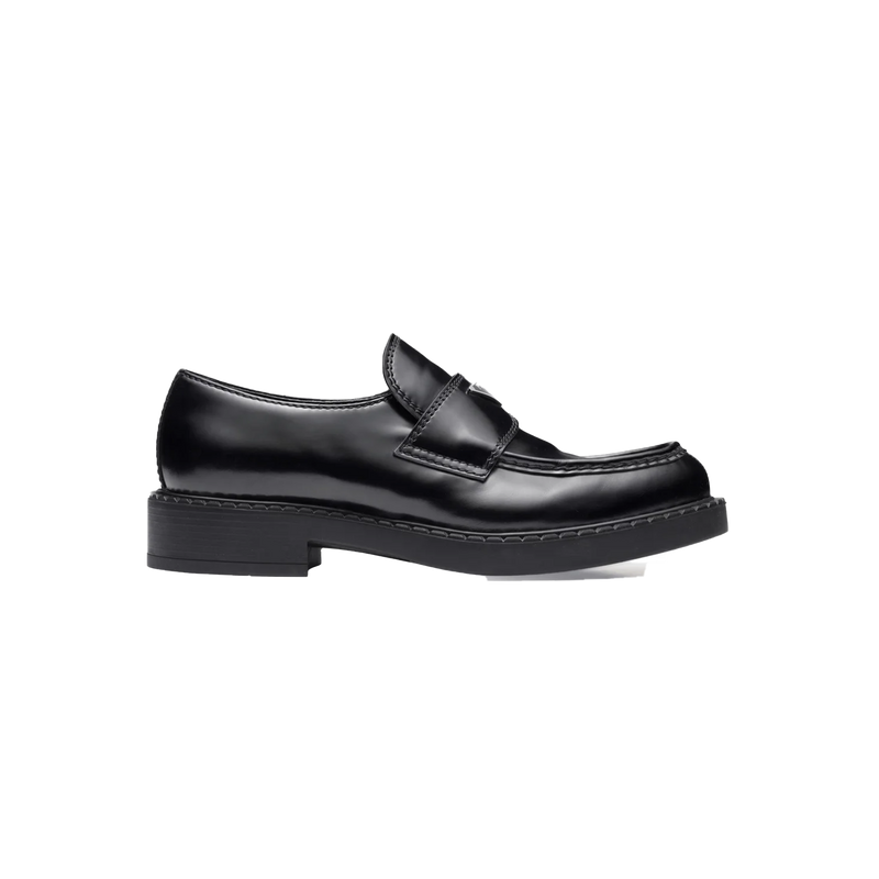 MOCASSINO CHOCOLATE IN PELLE SPAZZOLATA NERA