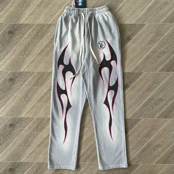 HLSTR Grey Future Flame Sweatpants