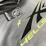 HLSTR Hoodie Logo Flame Grey/Green