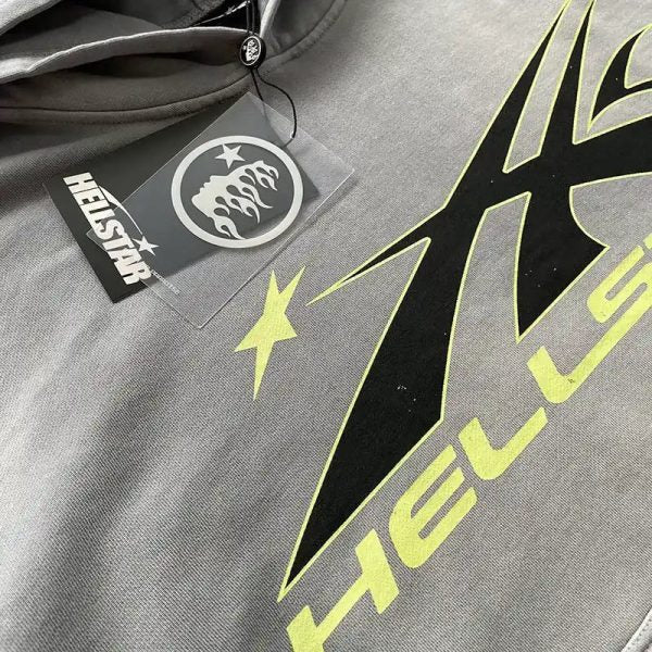 HLSTR Hoodie Logo Flame Grey/Green