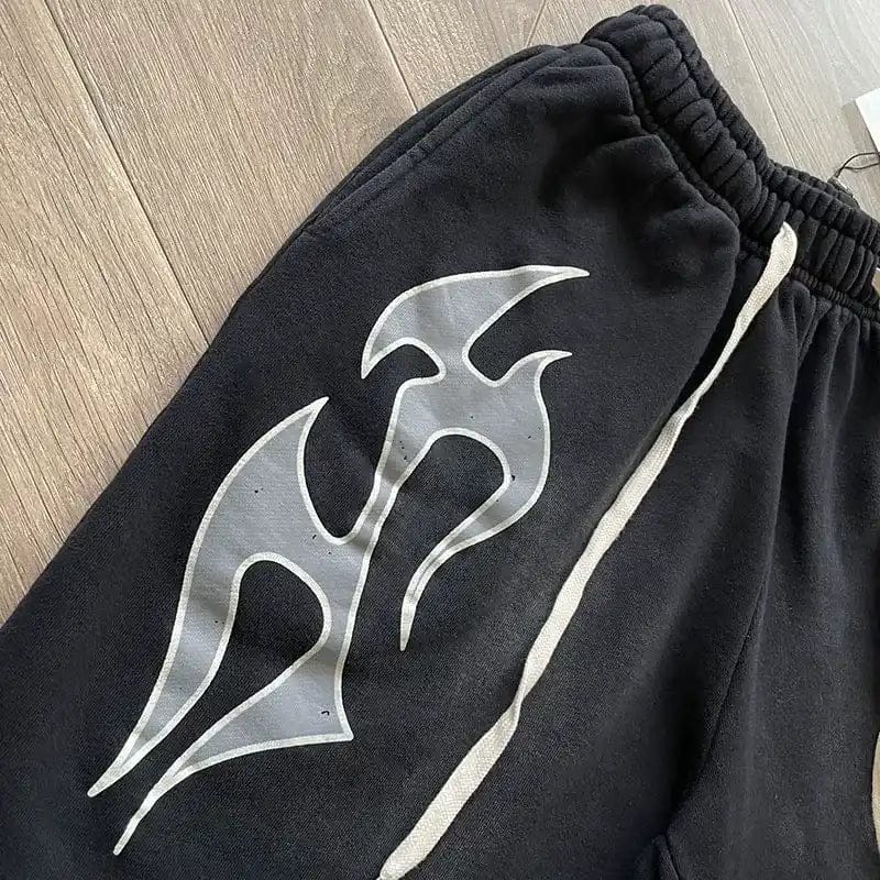 HLSTR Flame Shorts Black