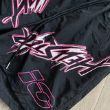 HLSTR Waxed Nylon Athletic Shorts Black