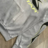 HLSTR Hoodie Logo Flame Grey/Green