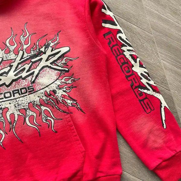 HLSTR Hoodie Records Hoodie Red