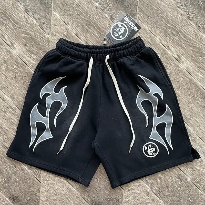 HLSTR Flame Shorts Black