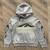 HLSTR Hoodie Logo Flame Grey/Green