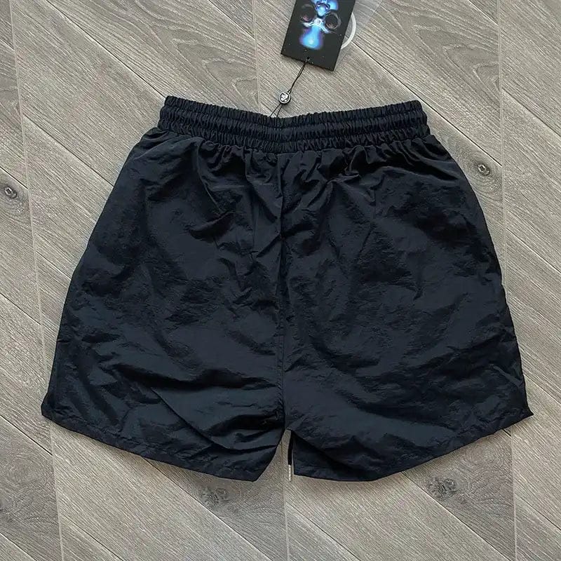 HLSTR Waxed Nylon Athletic Shorts Black