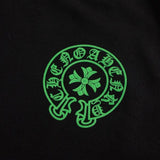 CHRM HRTS Sweatshirt Neon Green Crosses Black CH009