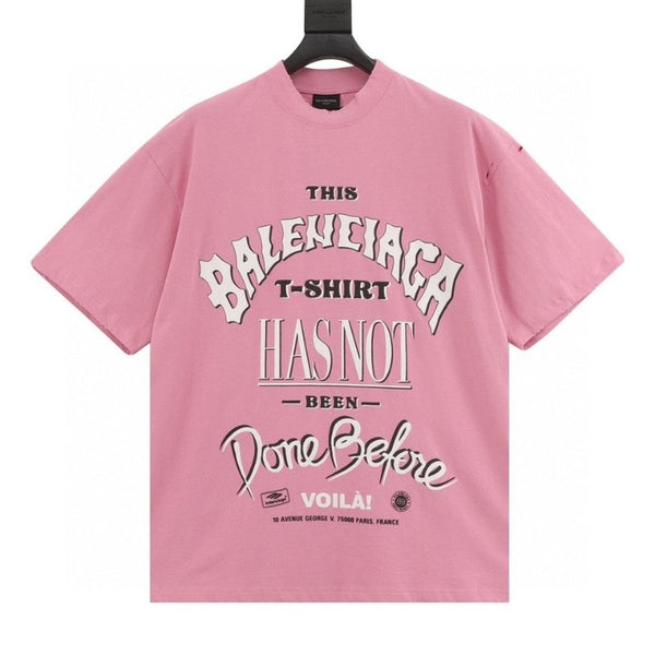 BLNCG T-shirt Graphic Slogan Distressed Pink