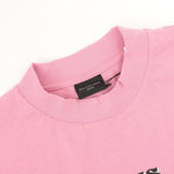 BLNCG T-shirt Graphic Slogan Distressed Pink