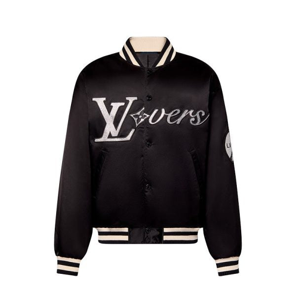 LV Jacket Lovers’ Nylon Crystal Baseball