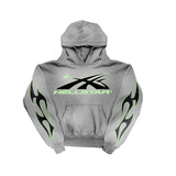 HLSTR Hoodie Logo Flame Grey/Green