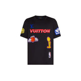 LV x Basket T-shirt Crossover Round Neck Printing